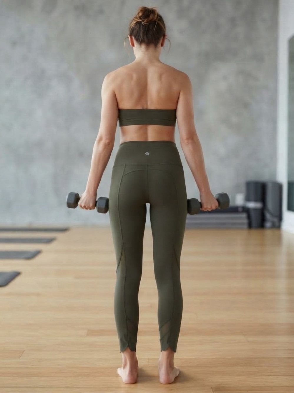 lululemon athletica Olive Green High-Rise Leggings